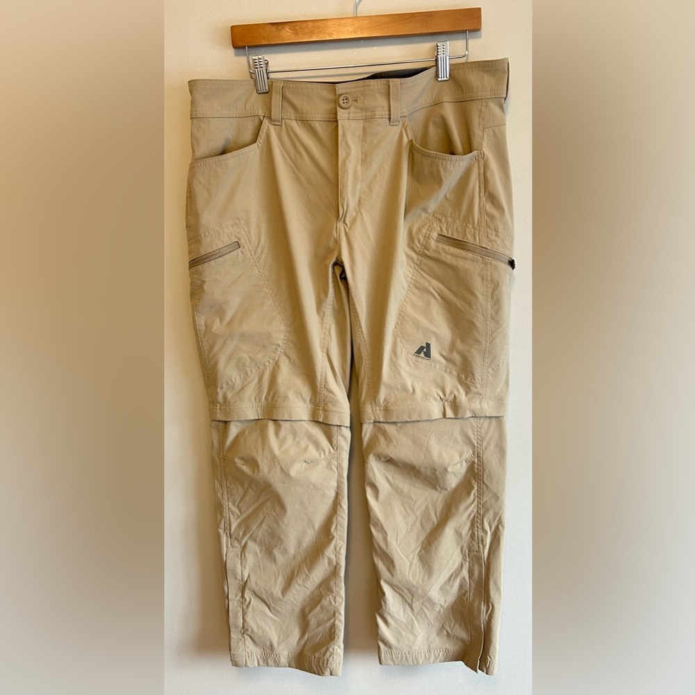 Eddie Bauer Pants Mens 38x29 Tan First Ascent Convertible Straight Never Worn!